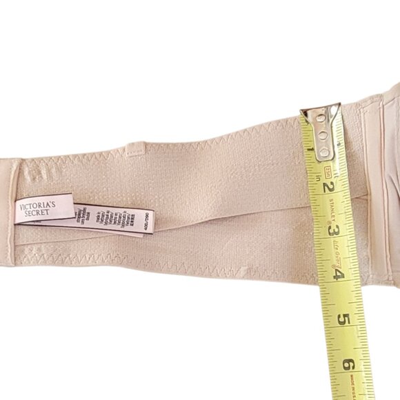 Victoria’s Secret Strapless Bra 40D Nude Lightly Padded Molded Cups - Picture 9 of 10